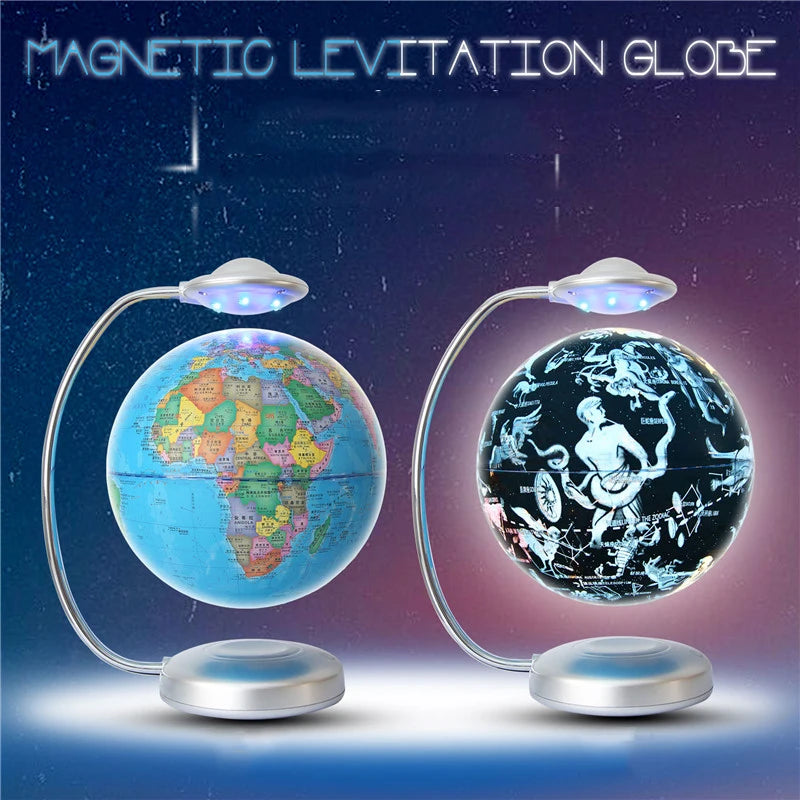 18cm Touch Color Changing Night Light Magnetic Levitation Double-Sided Night Light With Variable Earth And Constellations