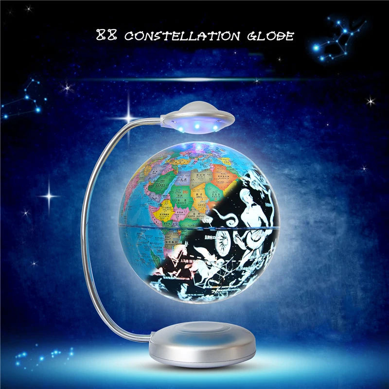 18cm Touch Color Changing Night Light Magnetic Levitation Double-Sided Night Light With Variable Earth And Constellations