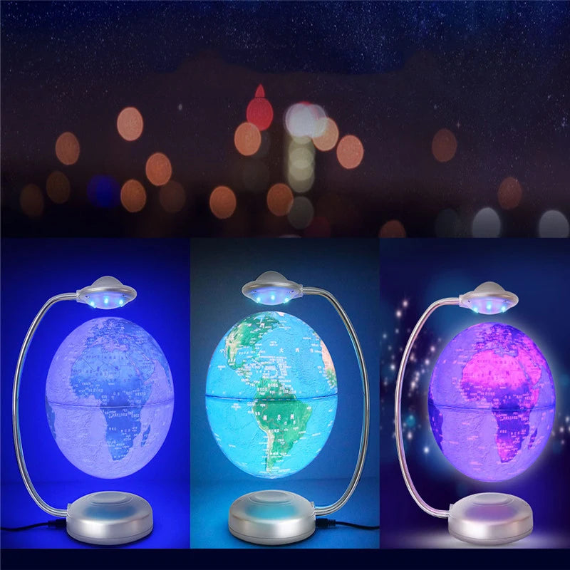 18cm Touch Color Changing Night Light Magnetic Levitation Double-Sided Night Light With Variable Earth And Constellations