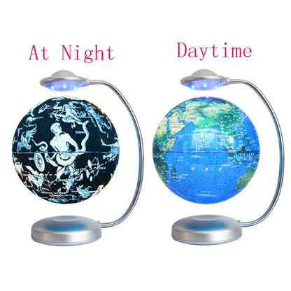 18cm Touch Color Changing Night Light Magnetic Levitation Double-Sided Night Light With Variable Earth And Constellations