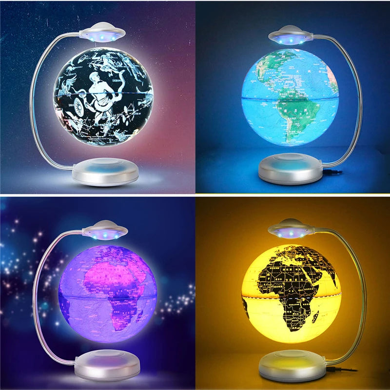 18cm Touch Color Changing Night Light Magnetic Levitation Double-Sided Night Light With Variable Earth And Constellations