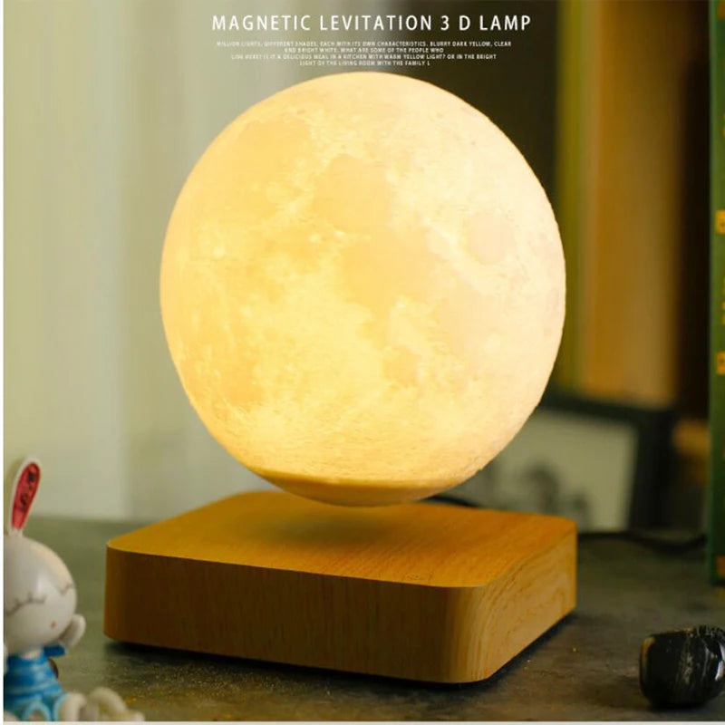 Night Light Levitating Moon Lamp Touch Magnetic Levitation Table Floating Lamp For Bedroom Decor  New Year Gift Exotic lamp